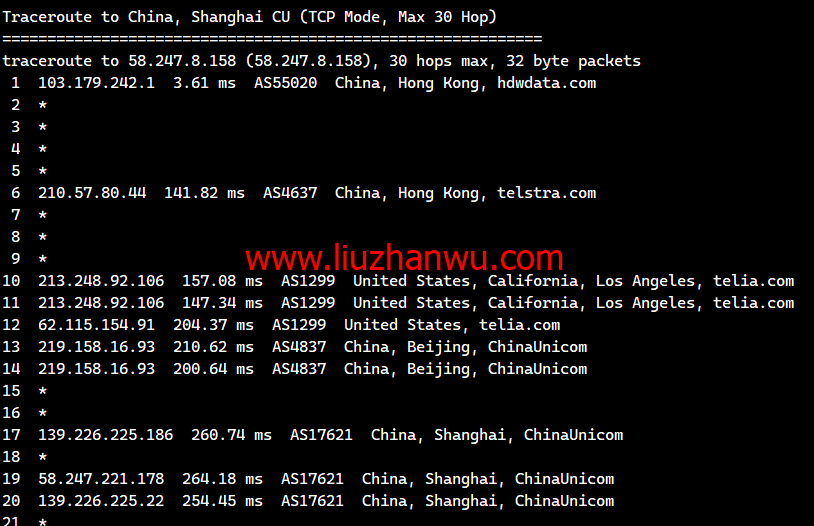 白源云：香港建站vps，双程cn2 gia，2核/2G/60GB SSD/不限流量/2Mbps带宽，158元/月起，附简单测评插图20