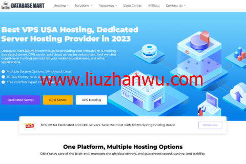 Database Mart：美国VPS/GPU服务器春季钜惠，$2.79起， 3天试用，解锁TikTok/ChatGPT，原生IP不限流-国外主机测评