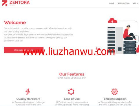 #黑五#Zentora Hosting：德国虚拟主机，首月免费，首年80%优惠，£1.68/年起插图