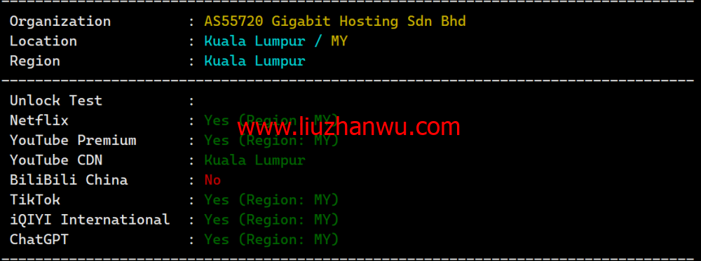 Wesbytes：马来西亚vps，原生ip， $7.99/月起，解锁netflix/油管/chatgpt/tiktok，简单测评插图3