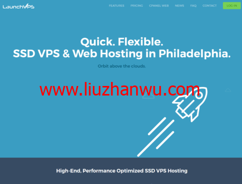 Launchvps：费城机房vps，2核/768MB/20GB/768GB/500Mbps带宽，$19.95/年插图