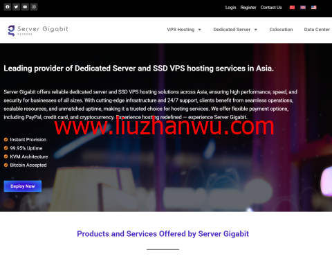 Server Gigabit: 马来西亚Linux VPS，2核2GB限时仅$7.97/月 ，支持Netflix/TikTok/ChatGPT | 住宅IP VPS、Windows VPS、独立服务器全线热销中-国外主机测评